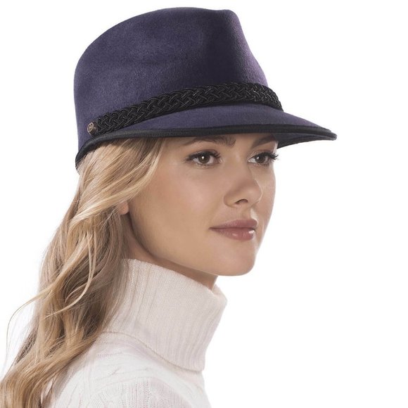 Eric Javitz Purple Black CLIA Women\'s Designer Hat